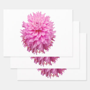 Mothers Day Flowers Wrapping Paper Sheet