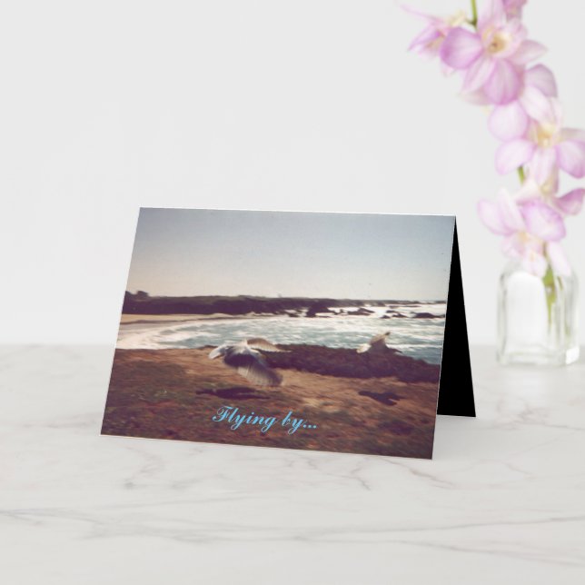 Mother's Day "Flying By" Greeting Card (Orchid)