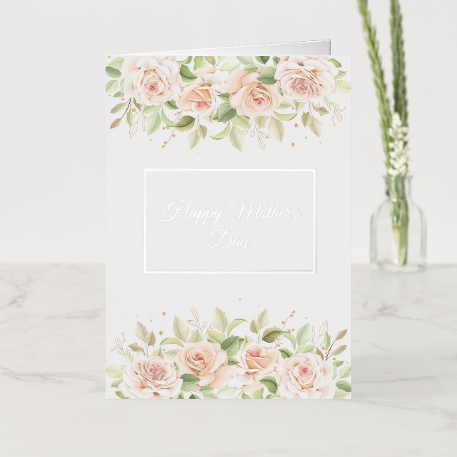 Mother's Day Folded Foil Greeting Card (Flower)