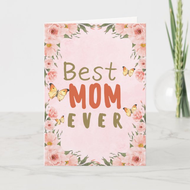 Mother's Day Folded Greeting Card (Front)