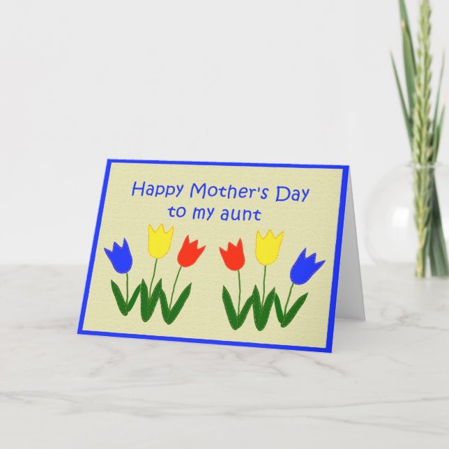 Mother's Day for Aunt Card (Front)