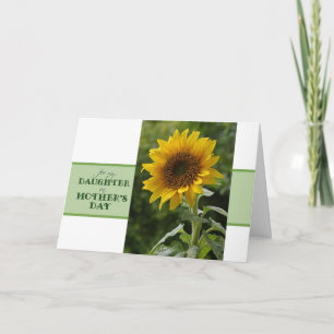 Mother's Day for Daughter Superb Sunflower Card