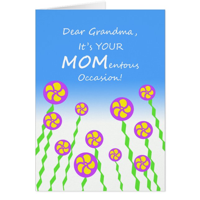 Mother's Day for Grandma MOMentous Occasion Pun (Front)