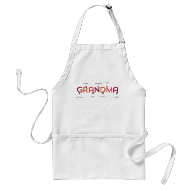 Mother's Day for Grandma Personalised Apron (Front)