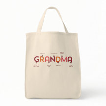 Mother's Day for Grandma Personalised Tote Bag