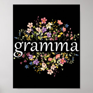Mothers Day For Grandma Wildflower Floral Women#39 Poster