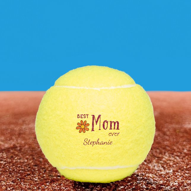 Mother's Day for Mom - Pink Best Mom Ever Gift Tennis Balls (Creator Uploaded)