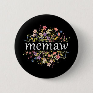 Mothers Day For Mum Wildflower Floral Women#39; #3 6 Cm Round Badge