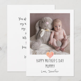 Mother's Day For Mummy Photo Holiday Card