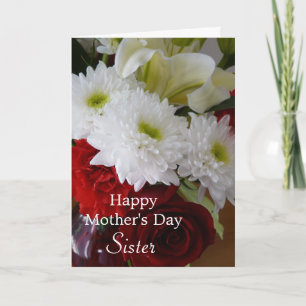 Mother's Day for Sister-Pretty Floral Bouquet Card