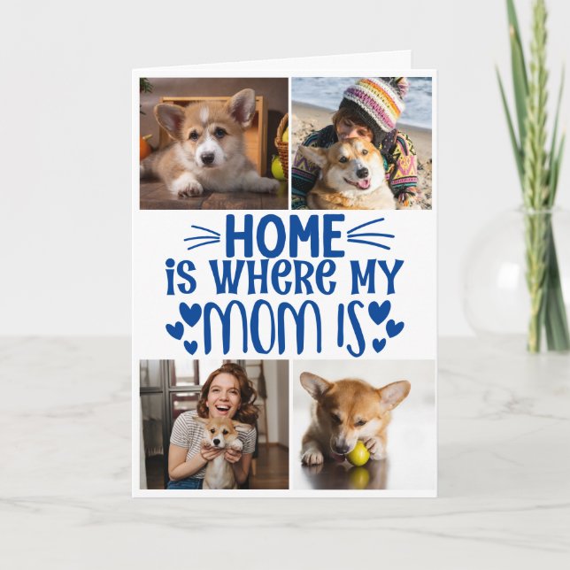 Mother's Day...Four photos custom collage Card (Front)