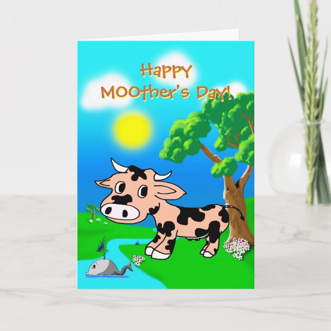 Mothers Day from Pink Princes with pun Holiday Card (Front)