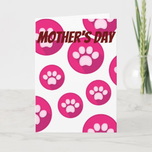 Mother's day from your pets  card