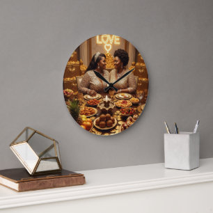 Mother's Day Fruit Caress M Large Clock