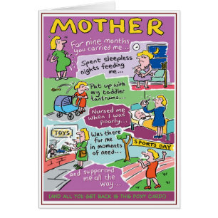 Mothers Day Funny Cartoons & Story