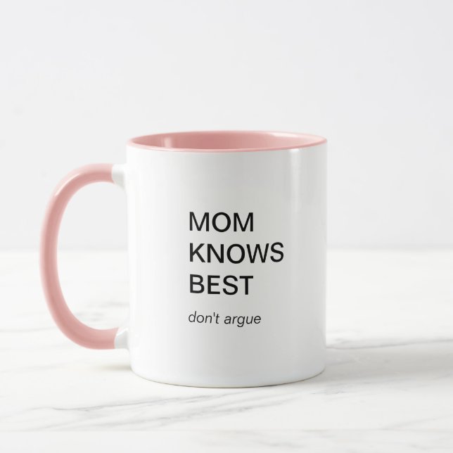 Mother's Day Funny Modern Best Mum Mug (Left)
