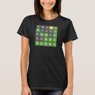 Mother's Day Funny New Mom Word Guessing Game T-Shirt