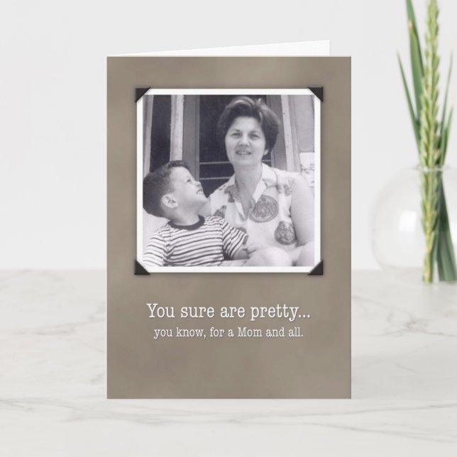Mother's Day, Funny Vintage Photo Card (Front)