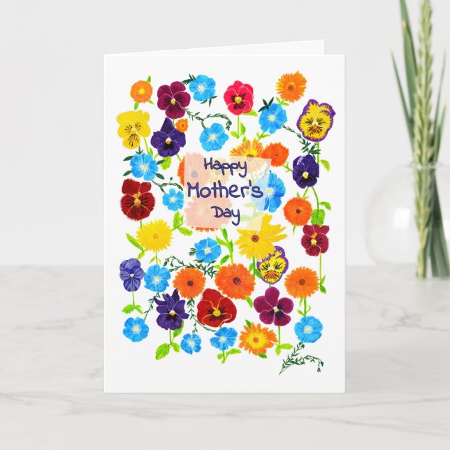 Mother's Day - Garden Flowers Card (Front)