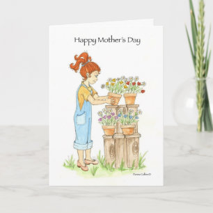 Mother's Day Garden Pots Card