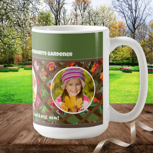 Mother's Day Gardening Green Multi Photo Coffee Mug