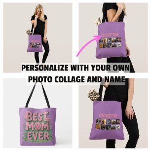 Mother's Day Gifs Photo Collage Mum Tote Bag