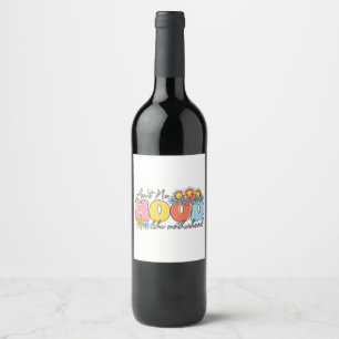 Mother's Day Gift   Ain't No Hood Like Motherhood Wine Label