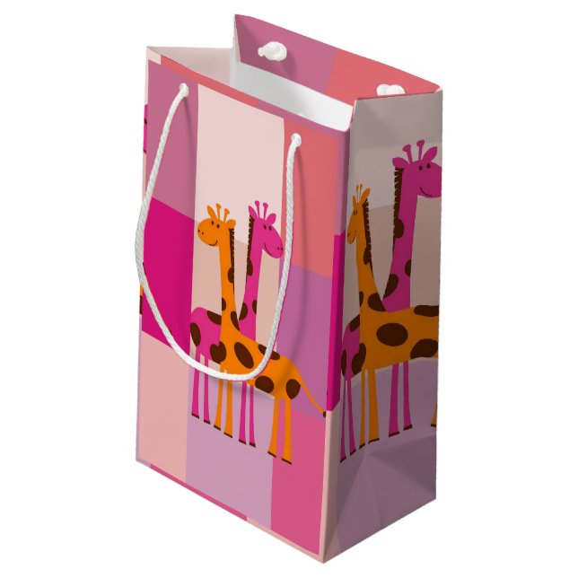 Mother's Day Gift Bag Giraffe (Back Angled)