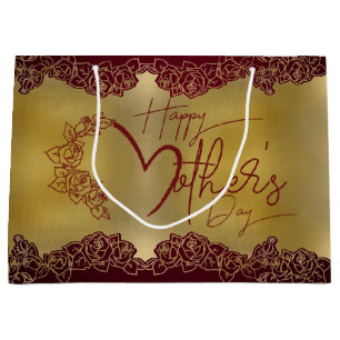 Mother's Day Gift Bag with Roses