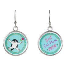 Mother's Day Gift Best Cat Mum Ever Earrings