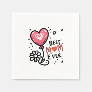 Mother's Day Gift | Best Mum Ever Napkin