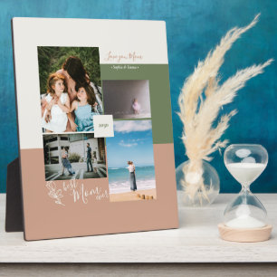 Mother's day gift Best Mum Ever Photo Collage Plaque