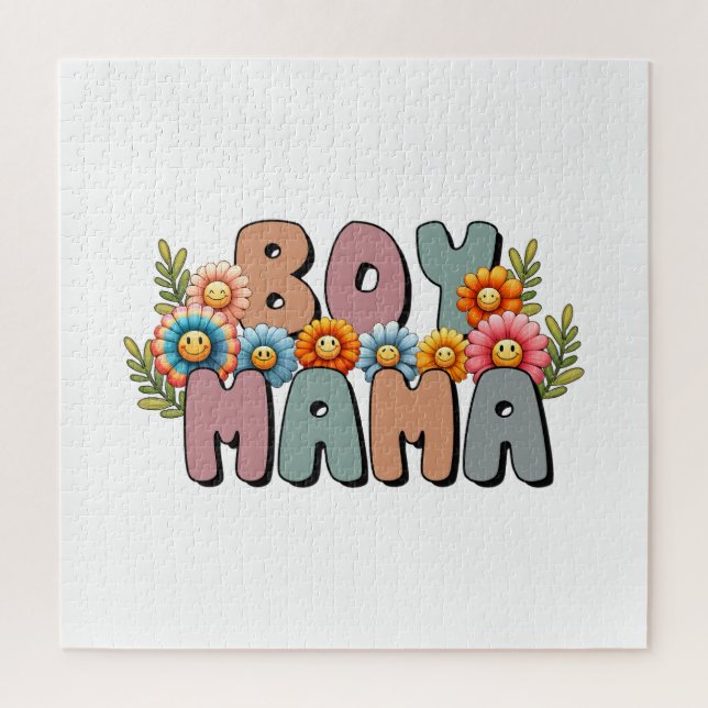 Mother's Day Gift | Boy Mama Jigsaw Puzzle (Vertical)