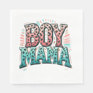 Mother's Day Gift Boy Mama Napkin