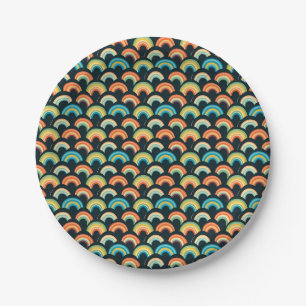 Mother's Day Gift Colourful Rainbow Paper Plate