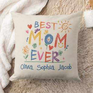 Mother's Day Gift, Custom Best Mum Ever Cushion