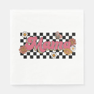 Mother's Day Gift Flower Mama Napkin
