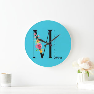 Mothers Day,Gift for mum, I love You Mummy Large Clock