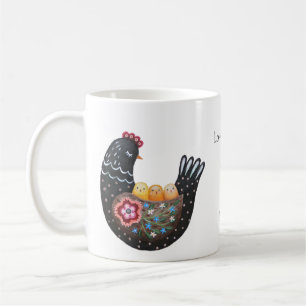 Mother's day Gift from three kids Mama hen custom Coffee Mug