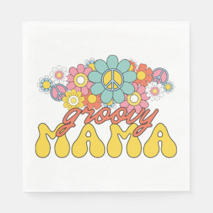 Mother's Day Gift   Groovy Mama Napkin