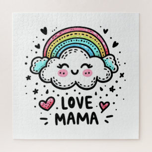 Mother's Day Gift I Love Mama Jigsaw Puzzle