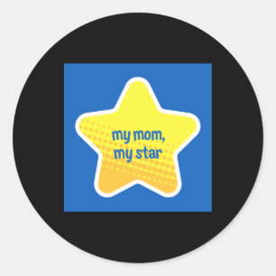 Mother's Day Gift I My Mum  Classic Round Sticker
