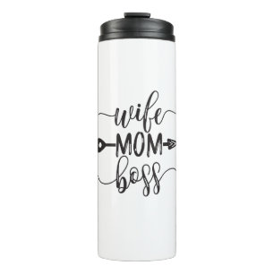 Mother's Day Gift Ideas Wife Mum Boss Thermal Tumbler