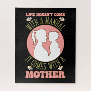 Mother's Day Gift Life Comes With A Mother Jigsaw Puzzle