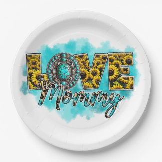Mother's Day Gift | Love Floral Mummy Paper Plate