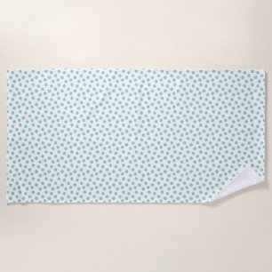 Mother's Day Gift Mint Daisies Beach Towel