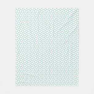 Mother's Day Gift Mint Daisies Fleece Blanket