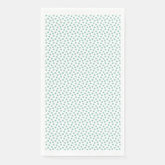 Mother's Day Gift | Mint Daisies Napkin (Front)