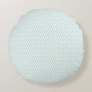 Mother's Day Gift Mint Daisies Round Cushion