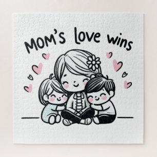 Mother's Day Gift Mum's Love Wins Jigsaw Puzzle